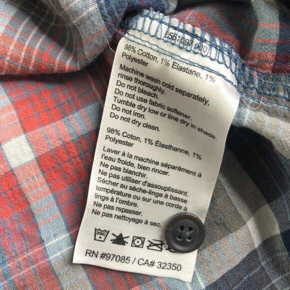 Outdoor Research Shirt Mens Medium Plaid Short Sleeve Pocket Hiking Lightweight - Picture 4 of 7